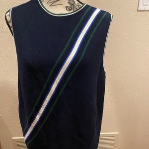 Liz Claiborne cotton tank top navy XL